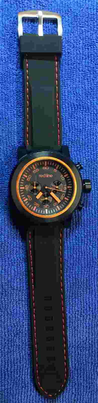 Red Line Men’s 50050 Chronograph Stainless Steel Wr-100 M Black Dial Sport