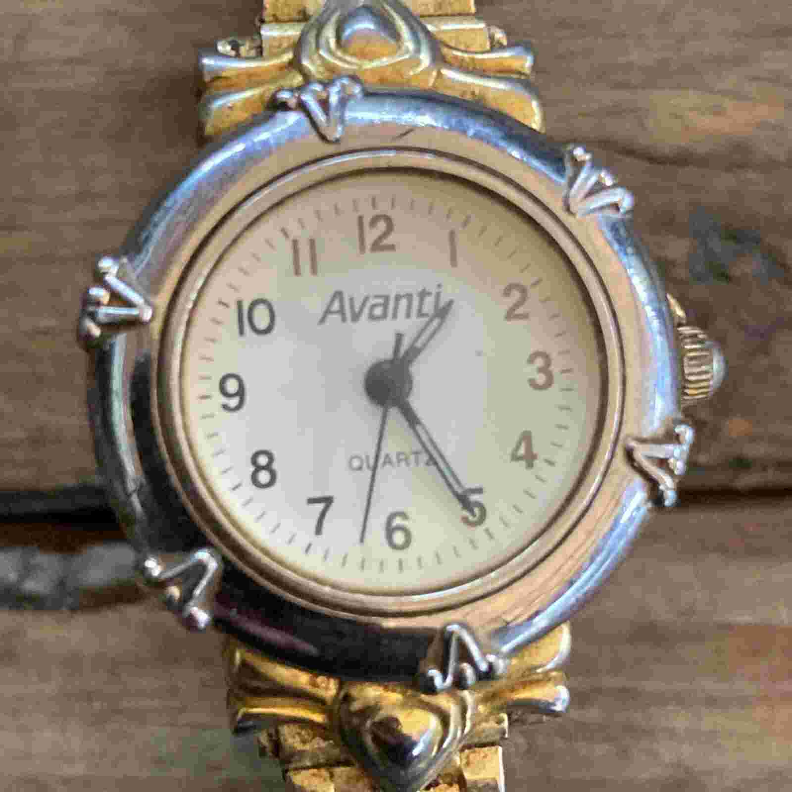 Beautiful Avanti Ladies Petite Quartz Watch Two Tone Stainless Working