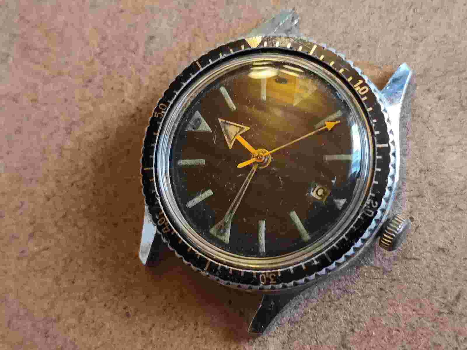 ROUAN LEPANOUSE DIVER MANUAL SWISS MEN WATCH REPAIR 35MM VINTAGE