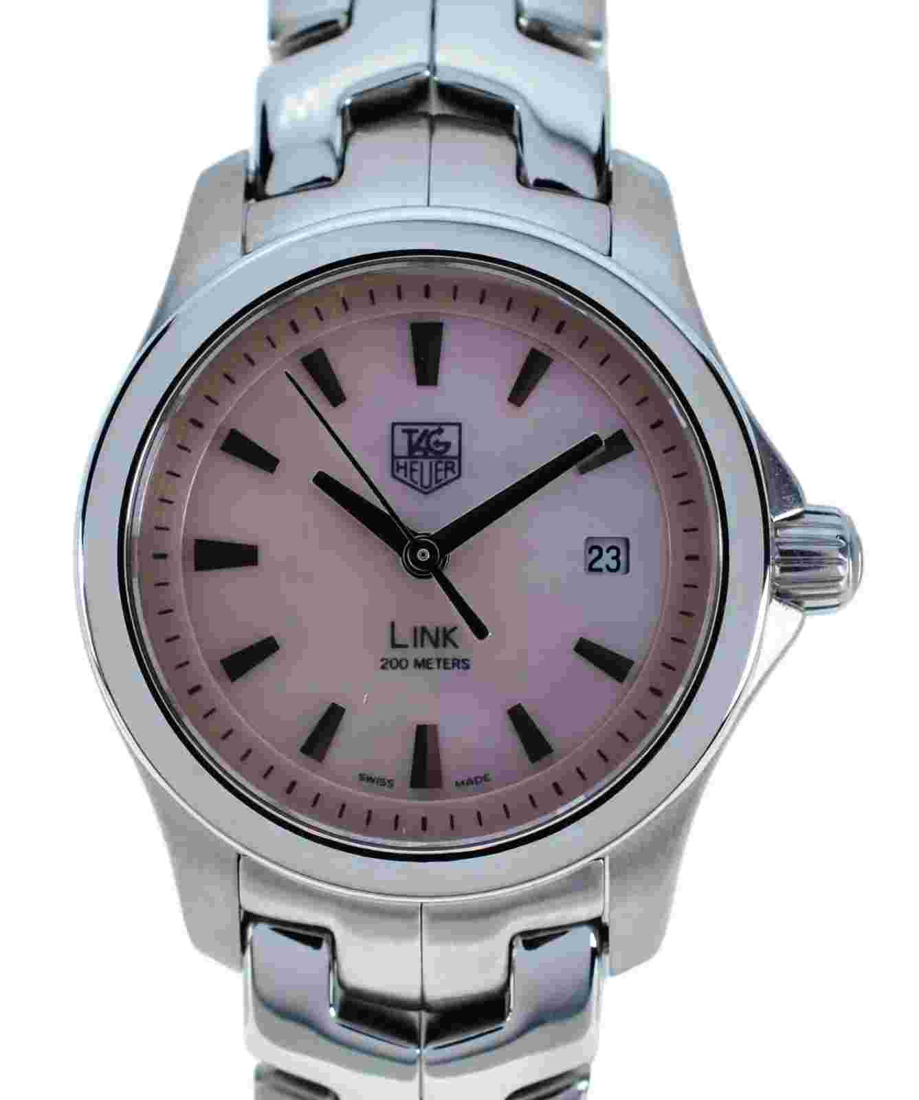 TAG Heuer Link Pink Mother of Pearl Women's Watch - WJF1312