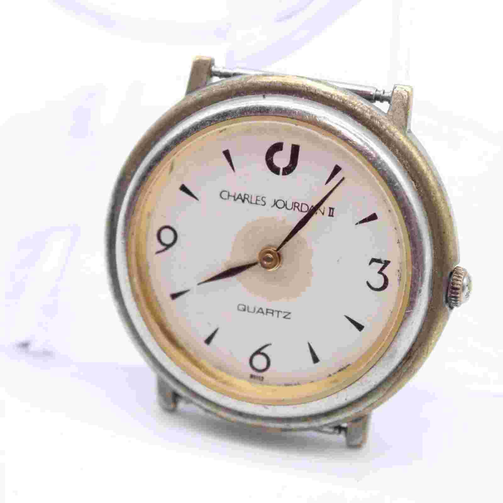 Vintage Charles Jourdan Womens Silver Tone Classic Retro Stainless Steel 27mm