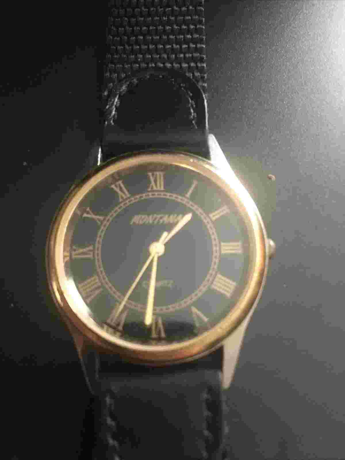 Vintage Montana Silversmiths Watch Genuine Leather Band Quartz Japan Movement