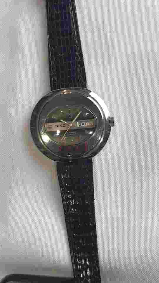 Vintage  Nino  Automatic 17  Jewels  Day & Date  Swiss Made  Wristwatch