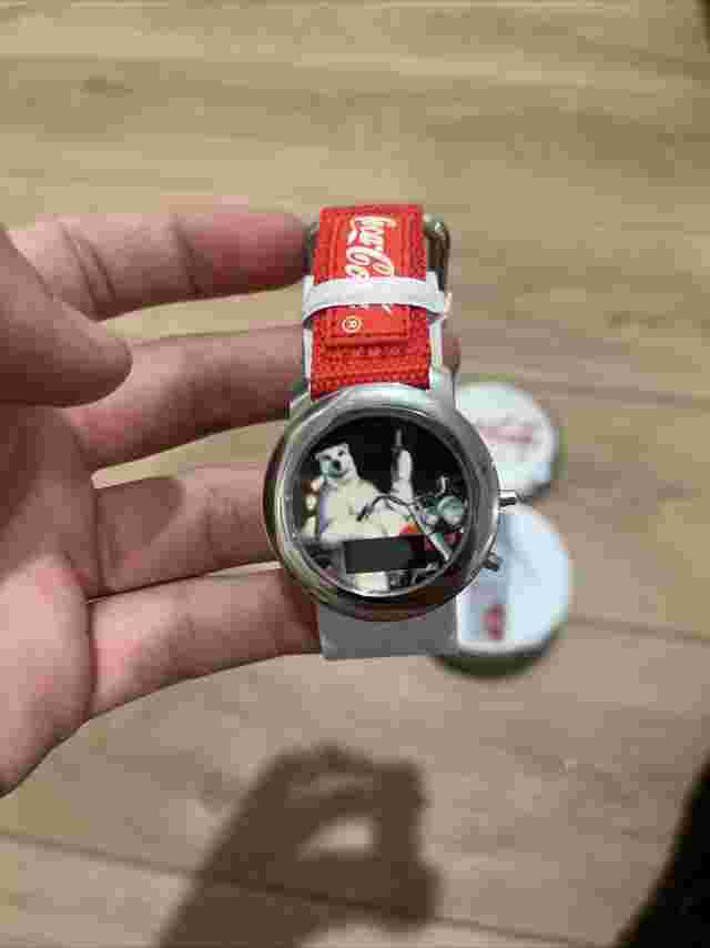 1999 Coca-Cola Keychain Watch AMAZING CONDITION Collectors Item ￼