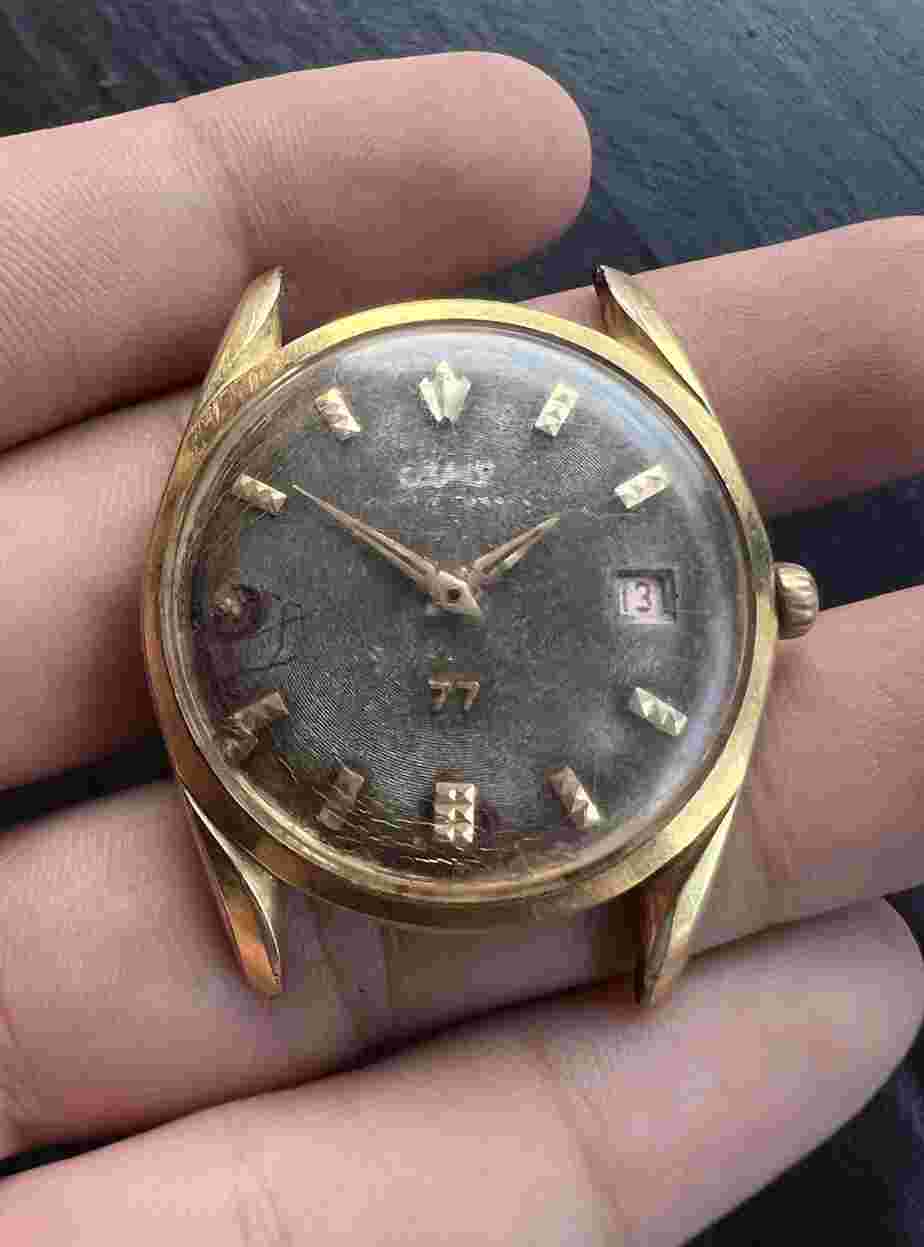 Super Rare Camy 77 Jewels Super Automatic Swiss Made Wrist Watch.Gold plated 20M