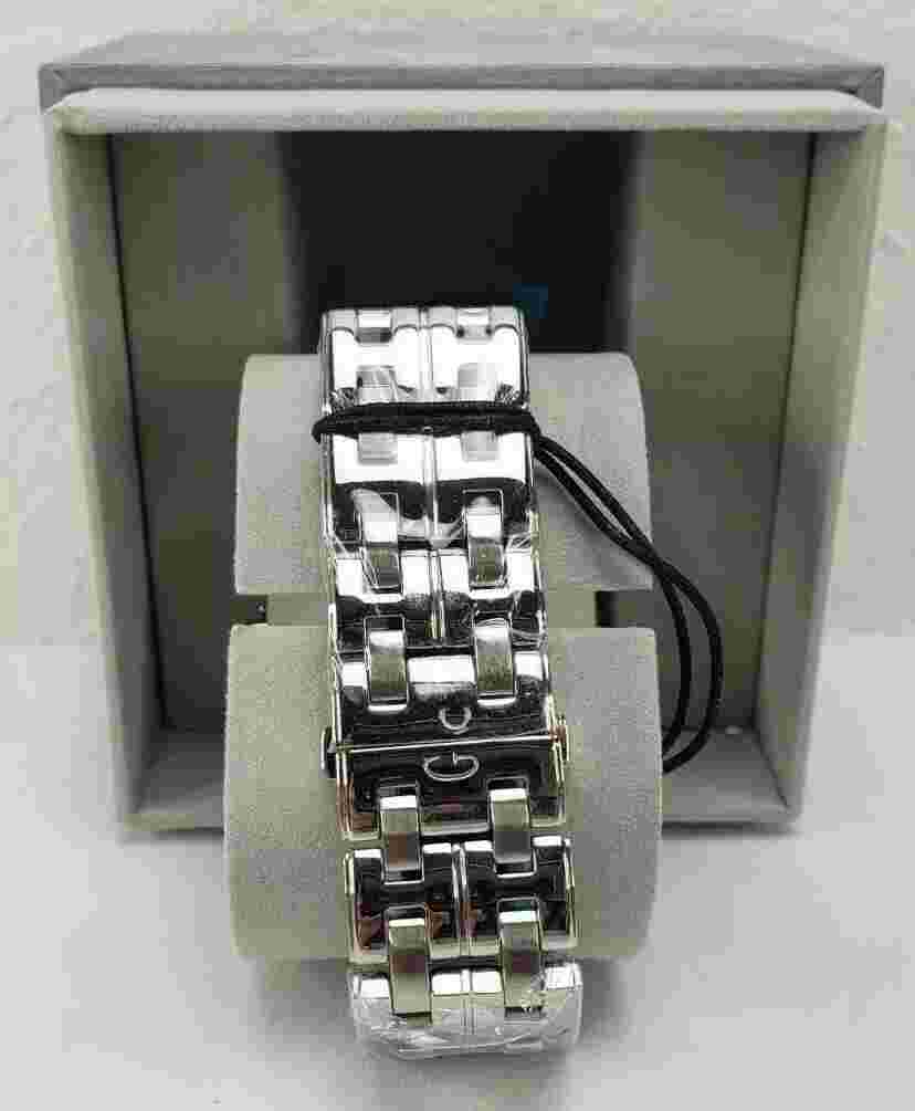 GC Watch Swiss GC-3 Steel Bracelet Watch 46mm Gray Dial X72009G5S, Dead Battery