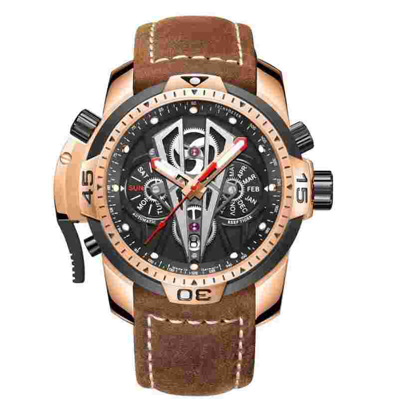 Reef Tiger Aurora Concept II RGA3591 Men's Analog Dial Automatic Watch YAY120