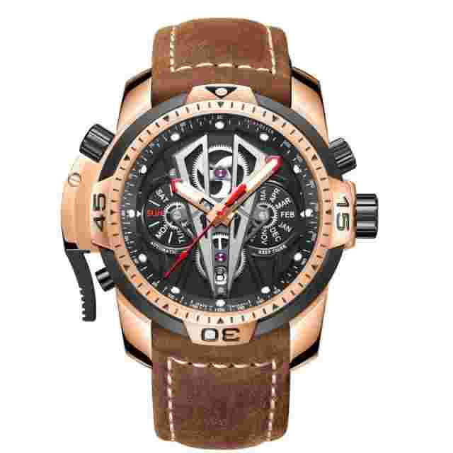 Reef Tiger Aurora Concept II RGA3591 Men's Analog Dial Automatic Watch YAY120