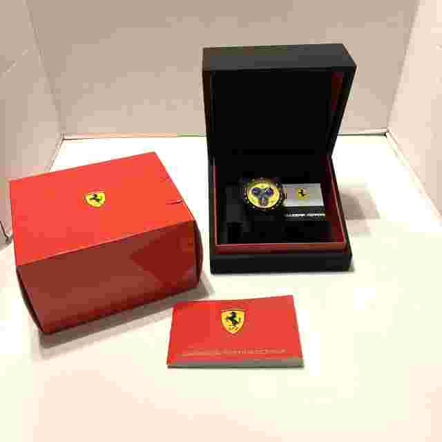 Scuderia Ferrari Jumbo 150th Anniversary Fe-06-yw Chronograph Yellow Dial Men's