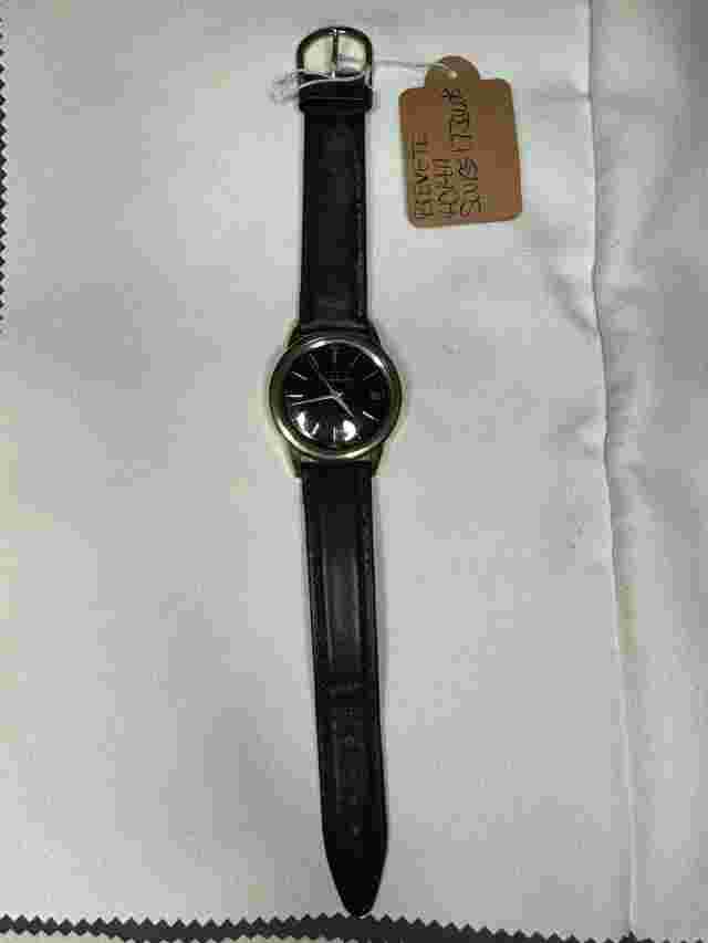 Vintage Eterna-Matic Black 17 Jewel Men's Automatic Wristwatch