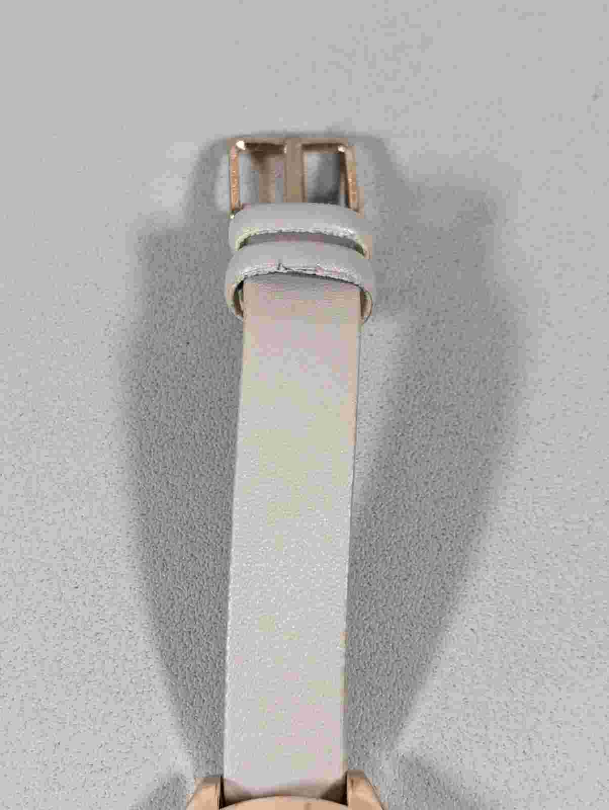 Unlisted Kenneth Cole Crystal Accent Gray Dial Gold Tone Case Gray Band Watch