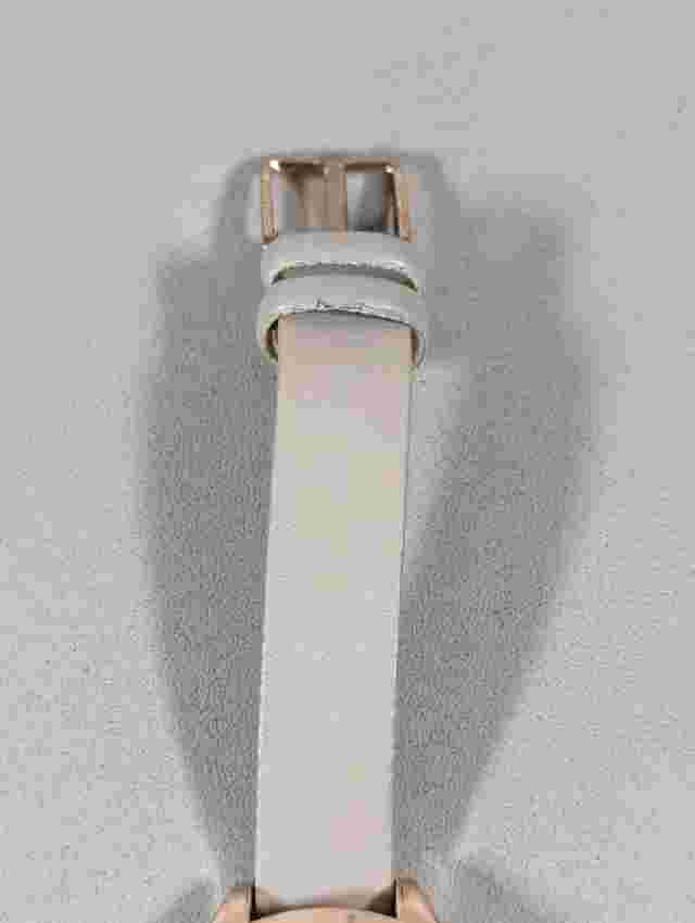 Unlisted Kenneth Cole Crystal Accent Gray Dial Gold Tone Case Gray Band Watch