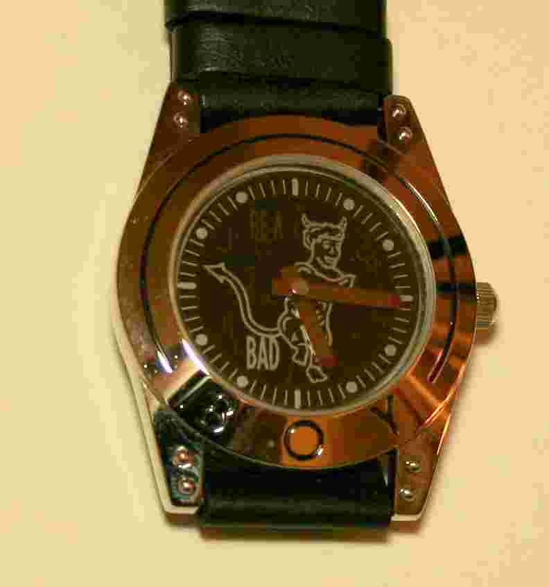 Rare Boy London Changing Dial Good / Bad Angel Devil LCD Watch New NOS 1990s