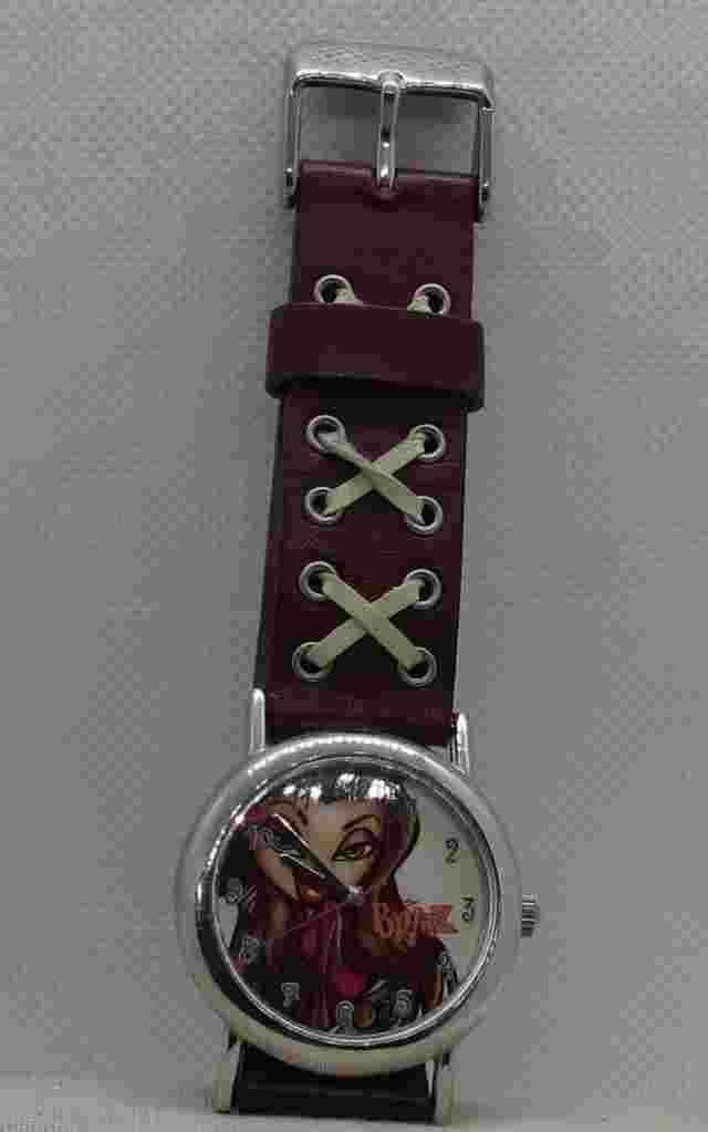 Vintage 2004 Bratz Wrist Watch Brown Gothic Band New Battery