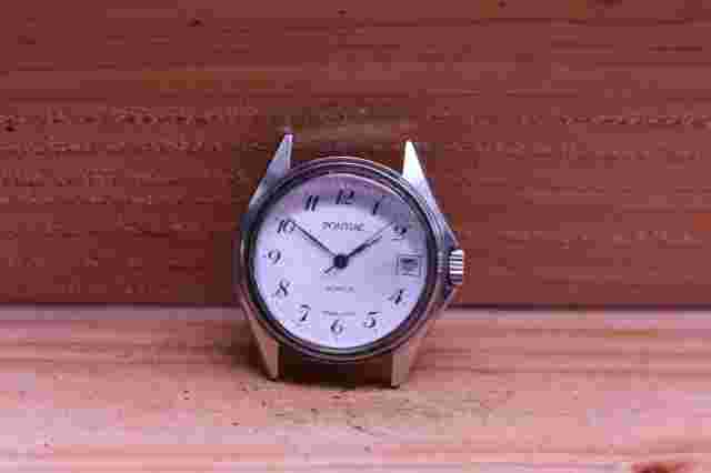 PONTIAC INTERNATIONAL CAL. FE 5601 MEN'S VINTAGE WRIST WATCH 34mm RUNS (ET)
