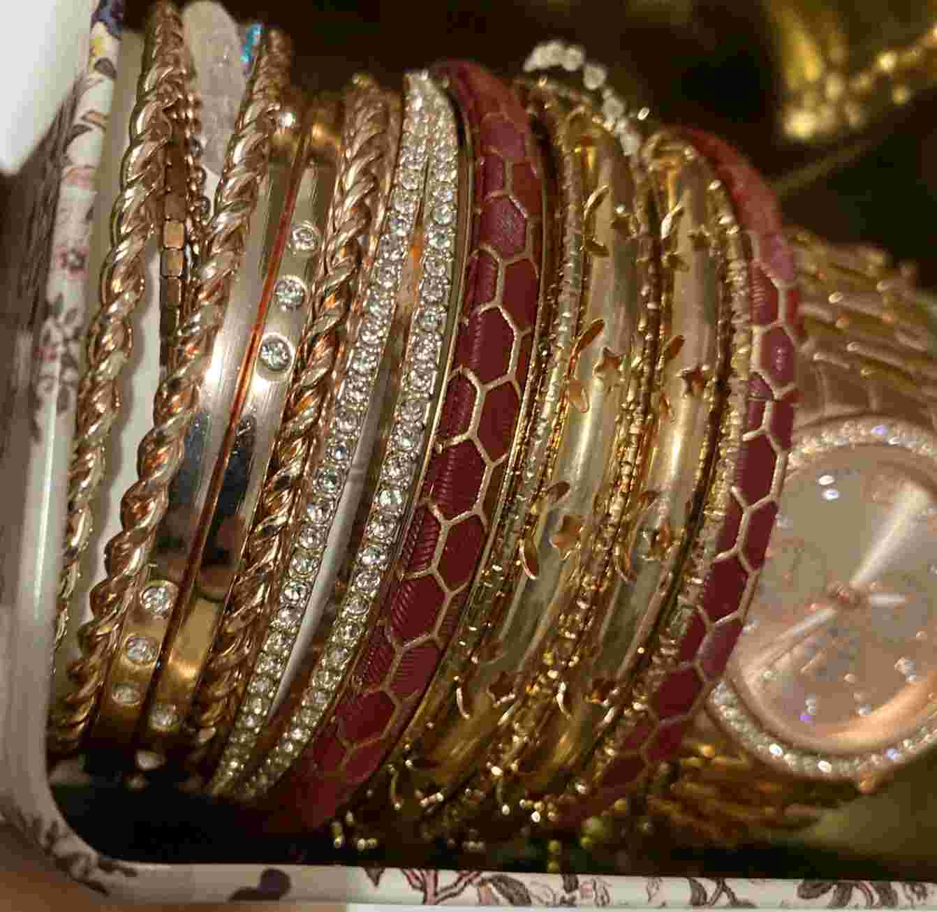 Maurices Women's Quartz Watch And Bracelets Set Rose Gold