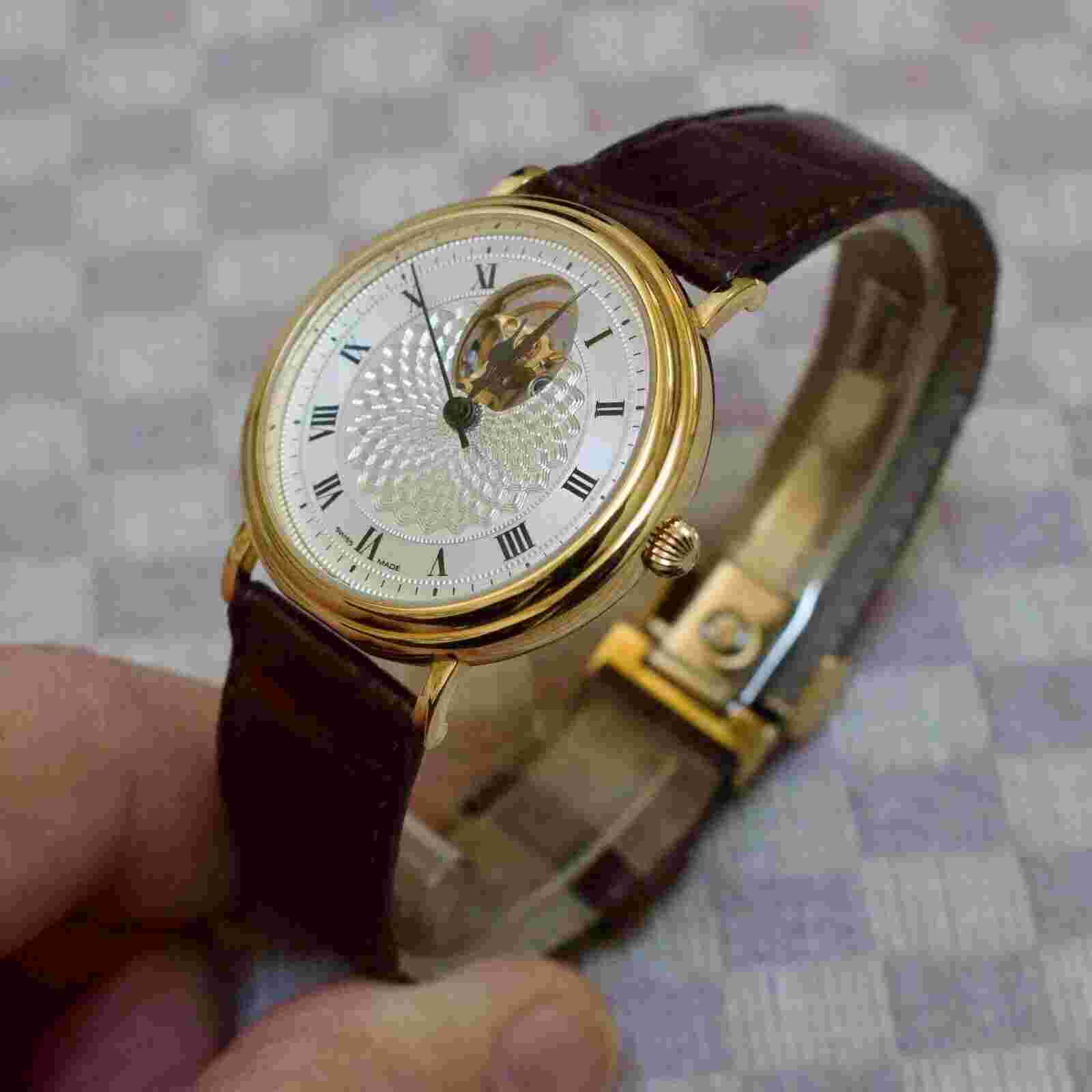 FABERGE 18K YELLOW GOLD ST. PETERSBURG COLLECTION LIMITED EDITION WRISTWATCH