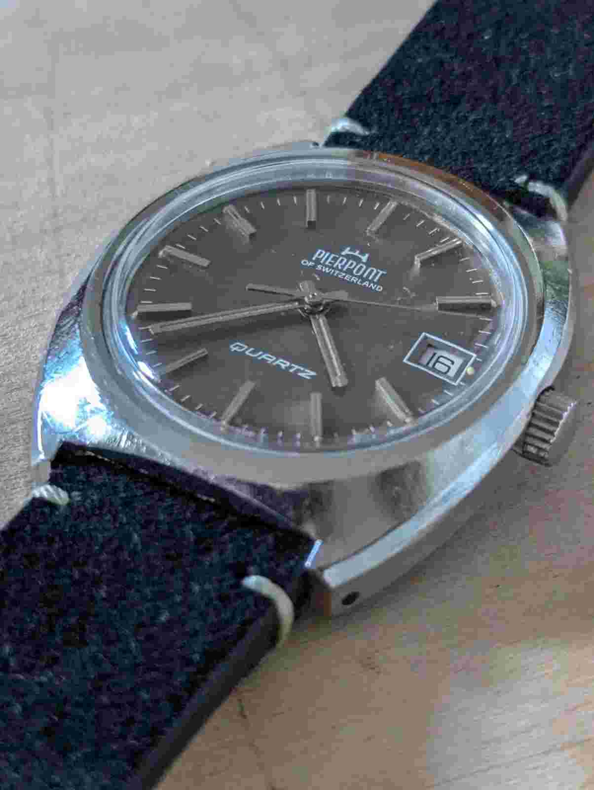Vintage Pierpont of Switzerland, 20ATM Quartz Diver/Compressor Watch