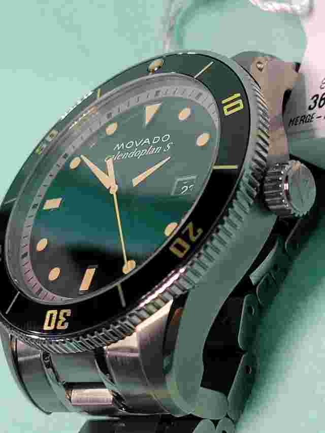 Movado Men's Heritage Calendoplan S Gunmetal Bracelet Watch 3650095