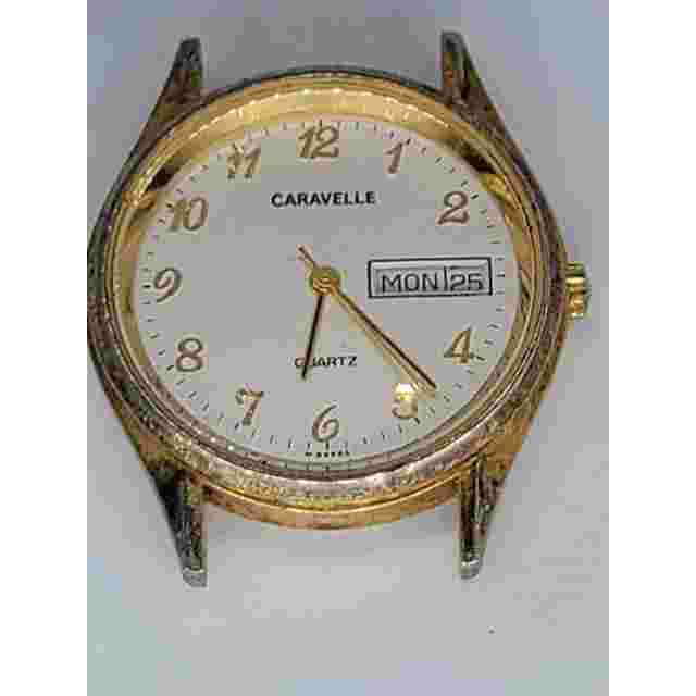 BULOVA CARAVELLE MEN'S QUARTZ P4 Swiss Quartz Day Date Head Only WATCH