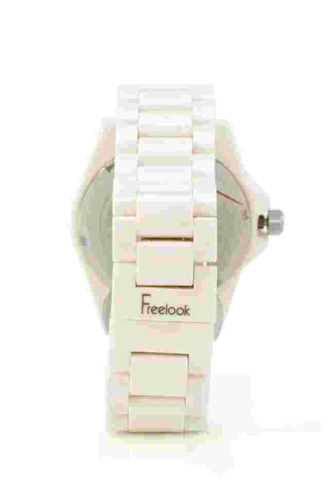Freelook Women's HA5109-3 Ivory Ceramic Mother Of Pearl Dial Watch NEEDS Date