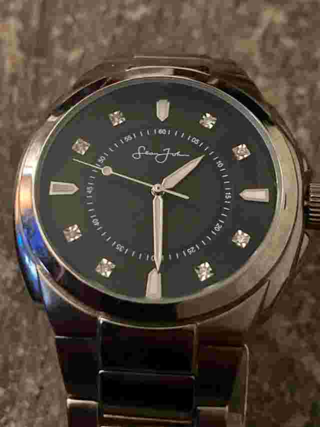 mens stainless steel sean john watch