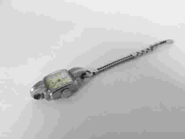 Vintage Pronto Ladies Watch Windup Running Stainless Steel Back Silver Tone