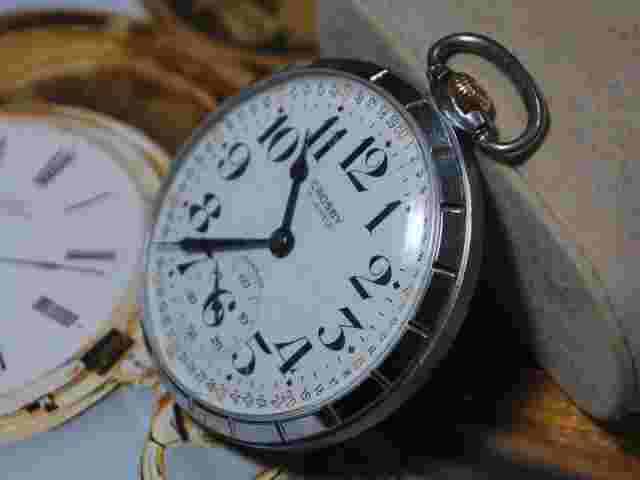 Vintage Swiss CROSBY 16s 17J Manual Wind Pocket Watch