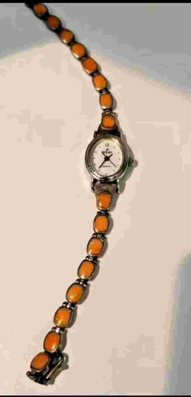 Signed Peyote Bird Santa Fe Mexico Watch 925 Sterling Spiney Oyster New Battery