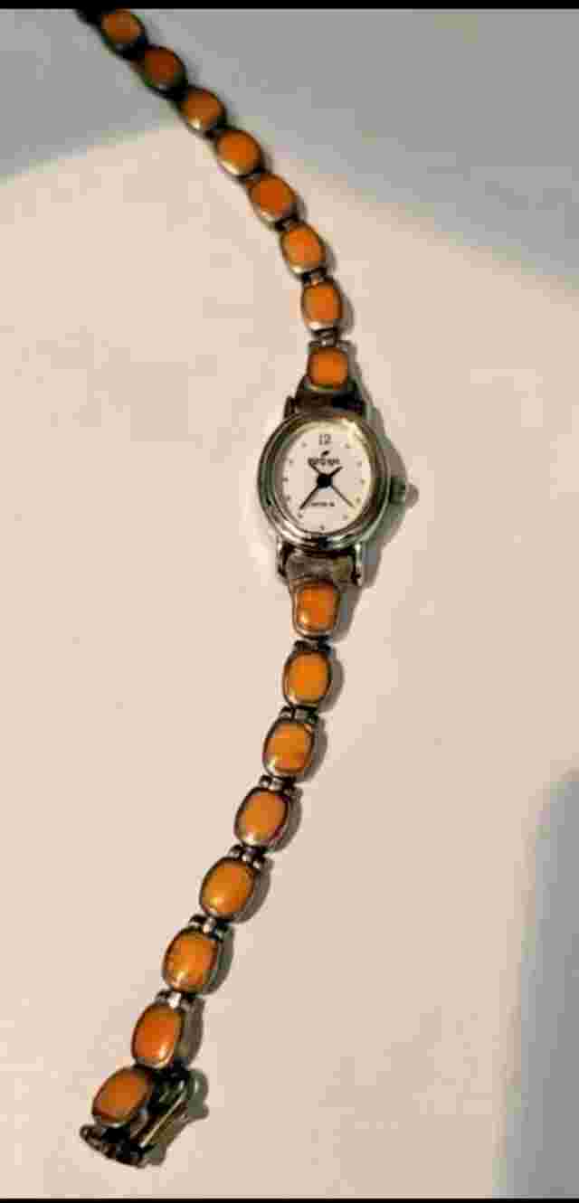 Signed Peyote Bird Santa Fe Mexico Watch 925 Sterling Spiney Oyster New Battery
