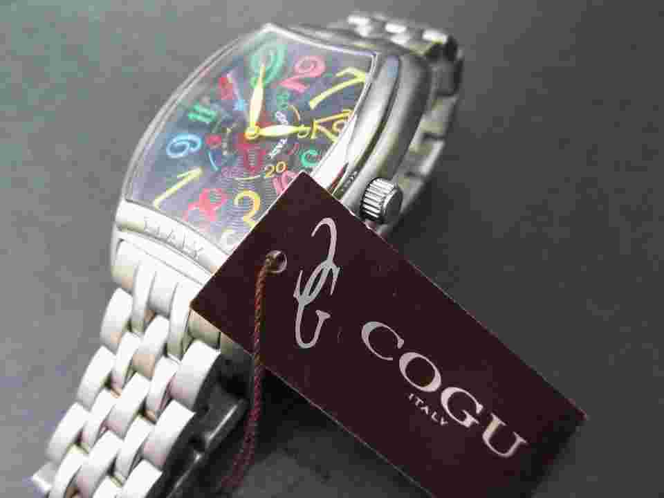 Cogu Automatic Winding Skeleton Men's Watch Jumping Hour 39mm - Excellent Used