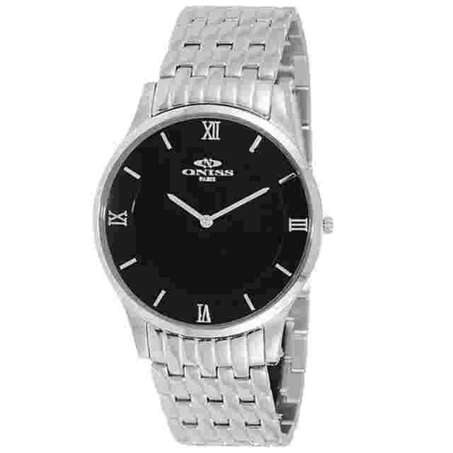Oniss Men's Rustic Black Dial Watch - ON5562-MBK