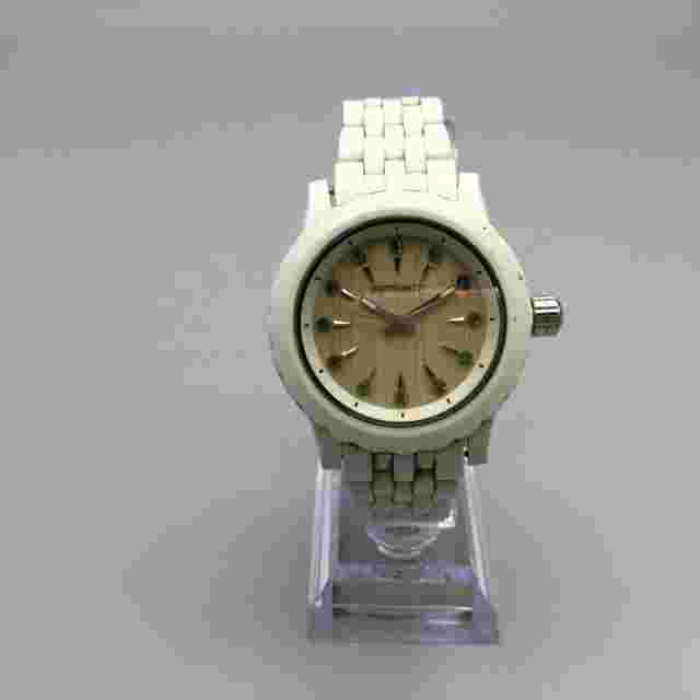 Sprout Watch Women 38mm White Wooden Dial Eco Friendly New Battery 7"