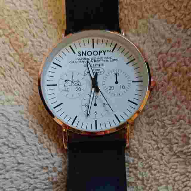 Snoopy Peanuts Premium Watch Box Included No Battery from Japan