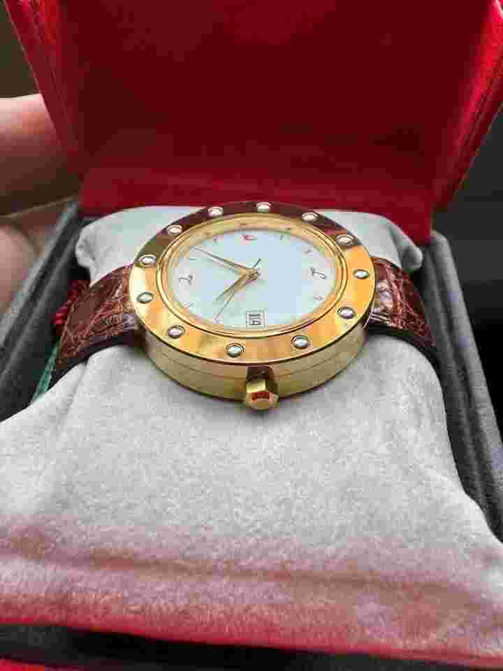 Tonino Lamborghini Watch Unreleased Rare Automatic Gold Tone Classic White Dial