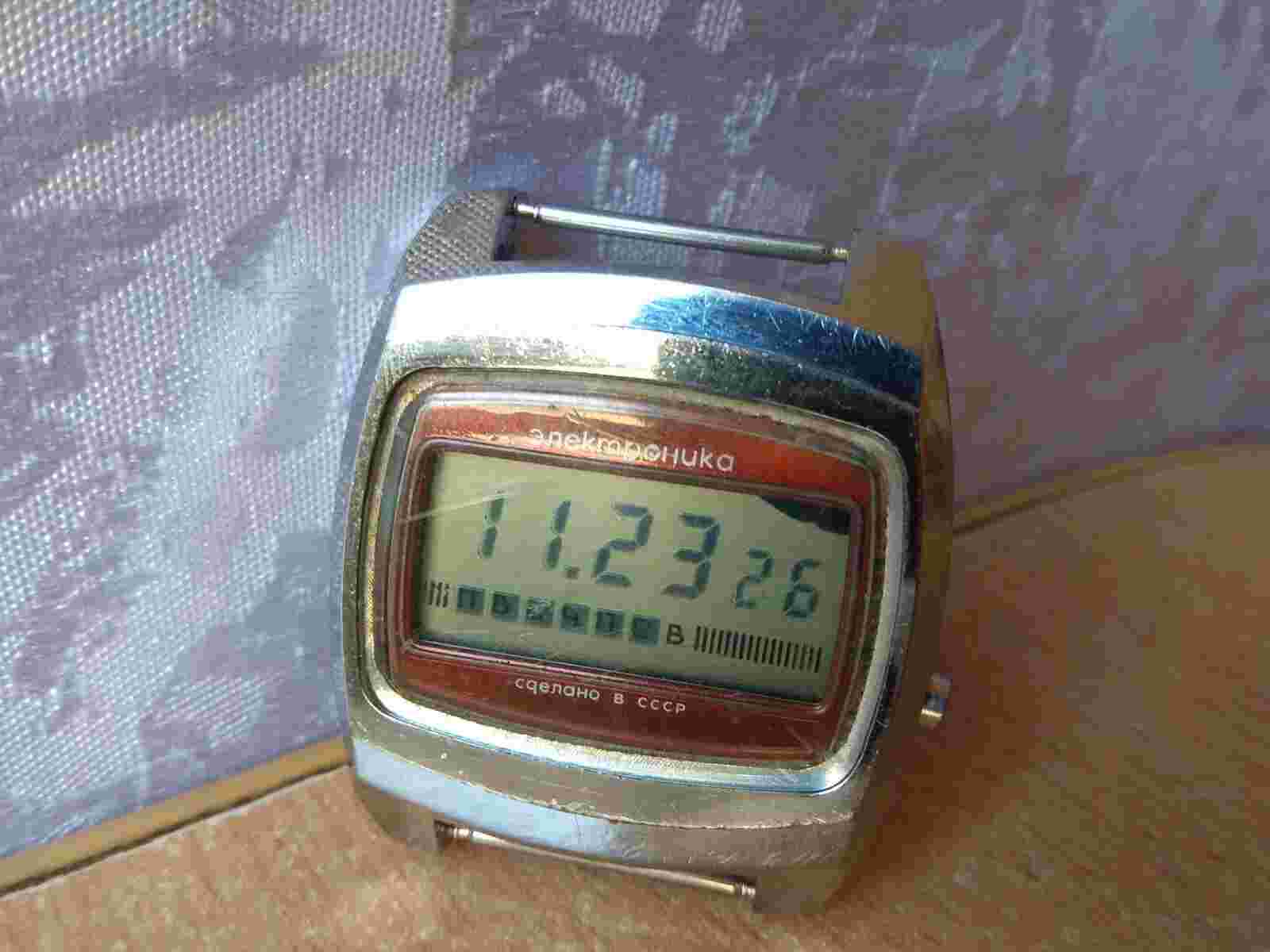 RARE Vintage WATCH Elektronika USSR Soviet СССР retro old Digital