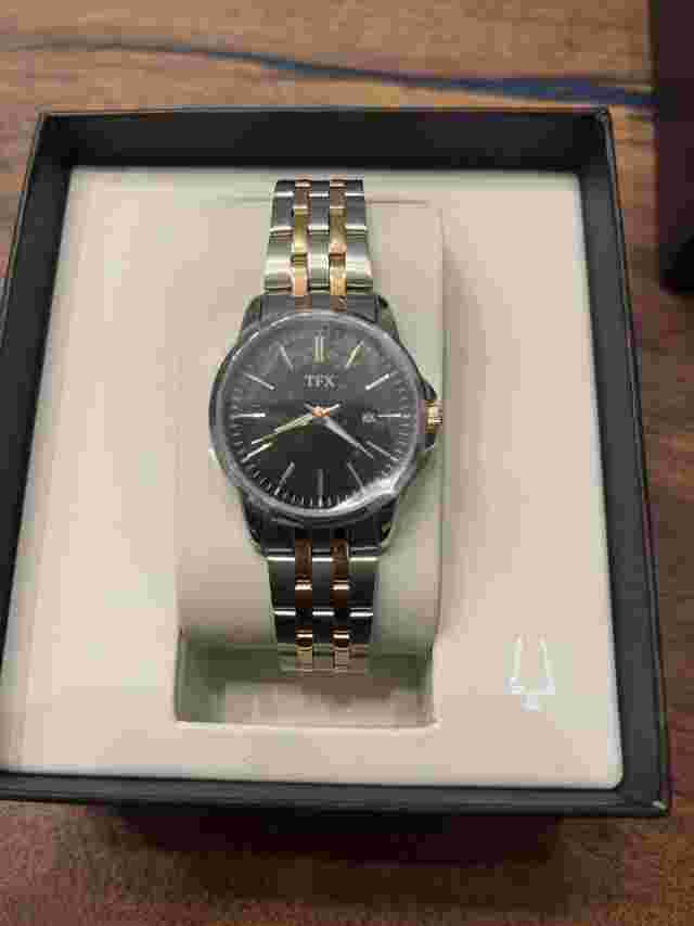 TFX BULOVA Women’s 30mm Watch 38M101 With Box Silver Rose Gold Tone New