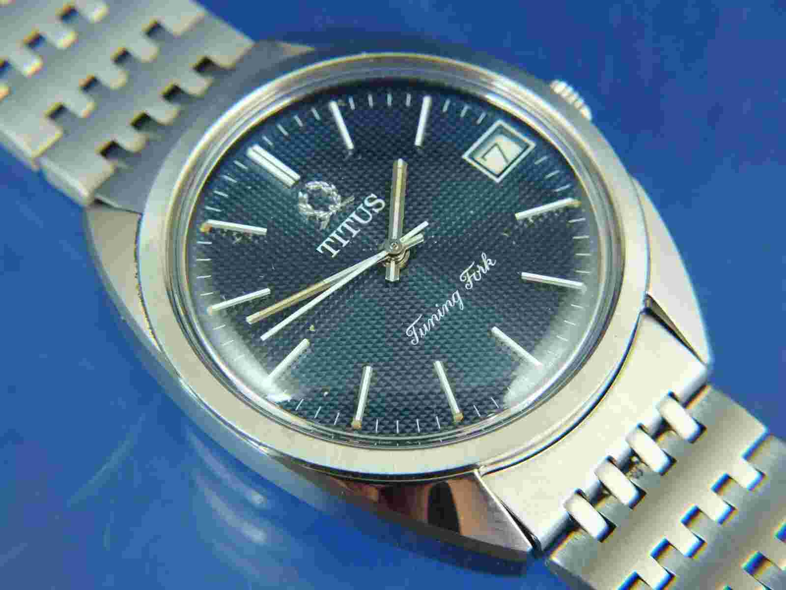 Titus Tuning Fork Electronic F300Hz Watch Vintage 1970s NOS Omega Ref 198.006