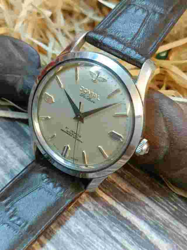 AUTHENTIC JOVIAL DE LUXE 21 JEWELS WINDING SWISS MEN'S MINT 1340 VINTAGE WATCH