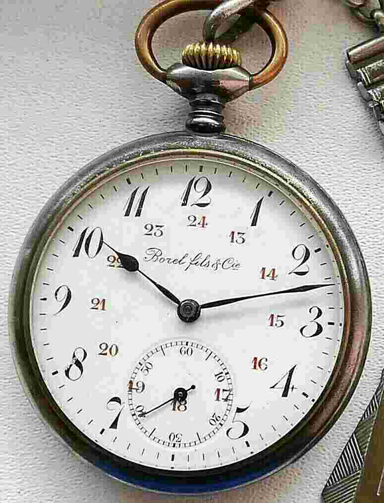 BOREL OLD MECHANICAL POCKET WATCH