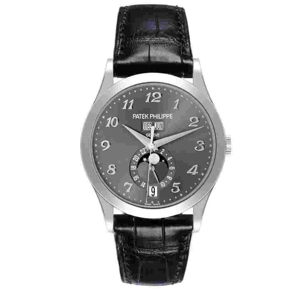 Patek Philippe Complications Annual Calendar White Gold Watch 5396G Box Papers