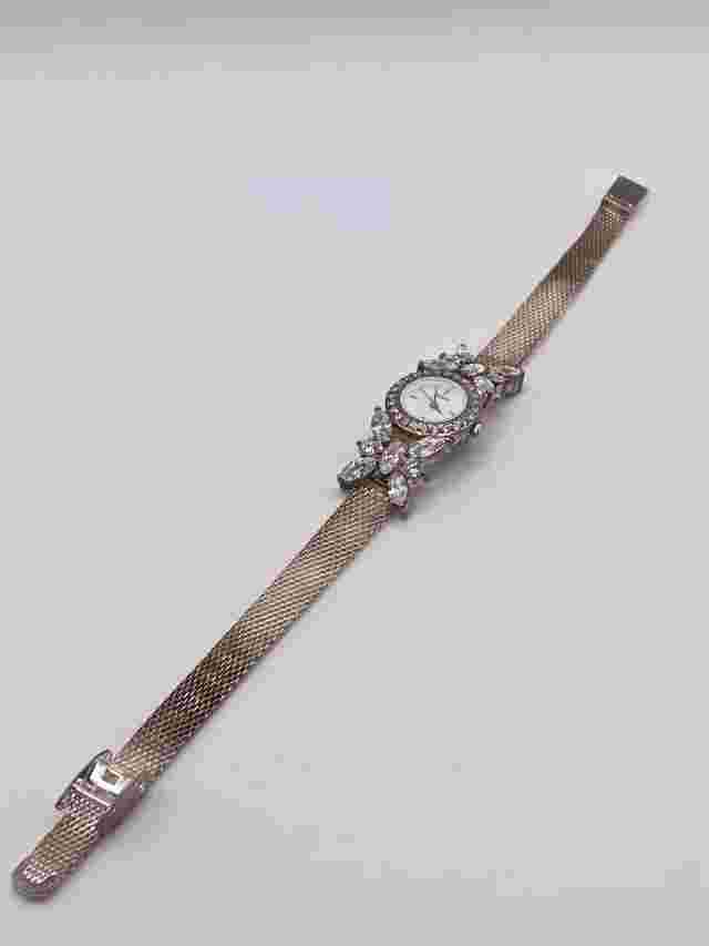 Lenox The Crystal Butterfly Watch Women's 925 Sterling Silver Running [Clean]