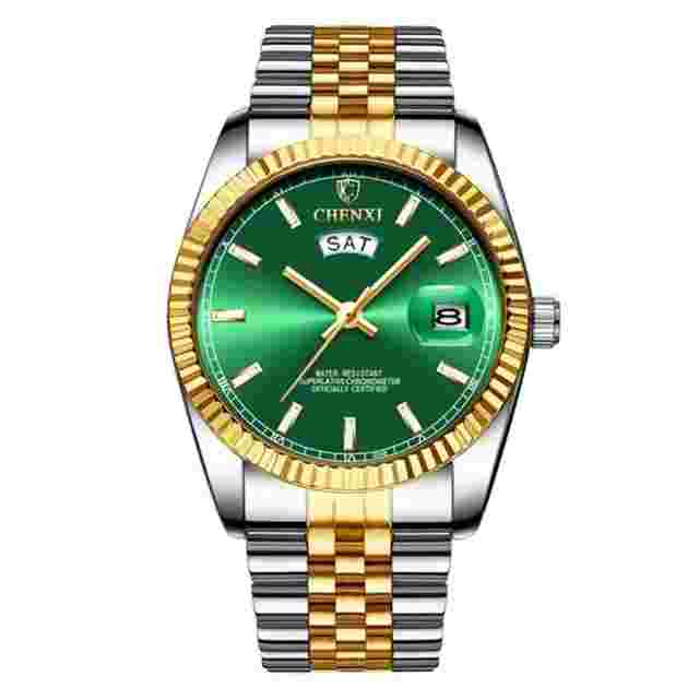 CHENXI Men Quartz Watches Top Luxury Brand Wristwatch Male Gold Calendar Watch