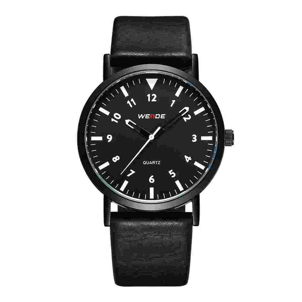 Weide WD003 Japanese Movement ORIGINAL Real Leather Strap Men's Watch