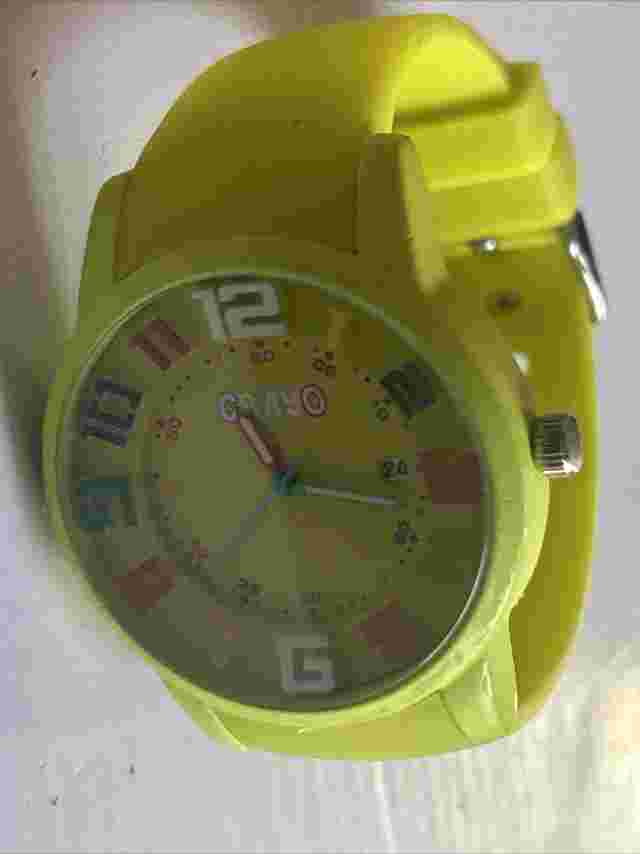 Crayo Festival Yellow/Lime Silicone Band Unisex Watch CR2002 - Needs Battey