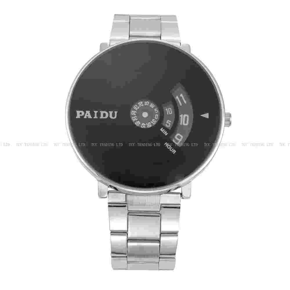 PAIDU Fashion Quartz Wrist Watch Simple Designer Net Mesh Watch Band Unisex Gift