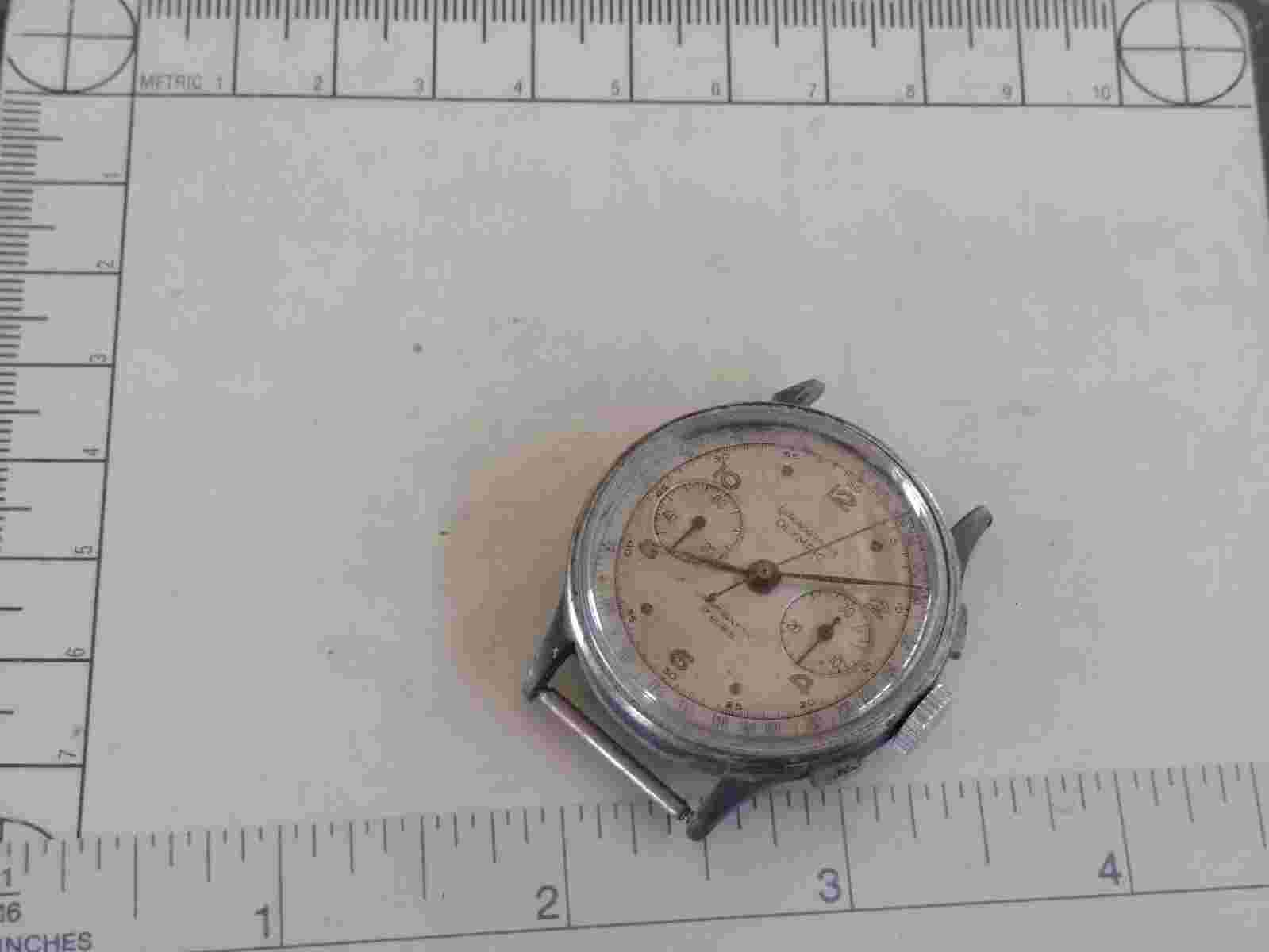 Swiss Olympic Antique 2-Register Chronograph Wristwatch