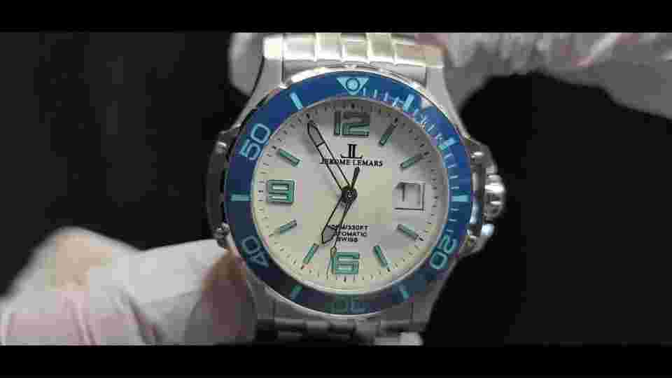 Jerome Lemars Chagall Blanc 45mm White Dial Swiss Automatic Men's Watch