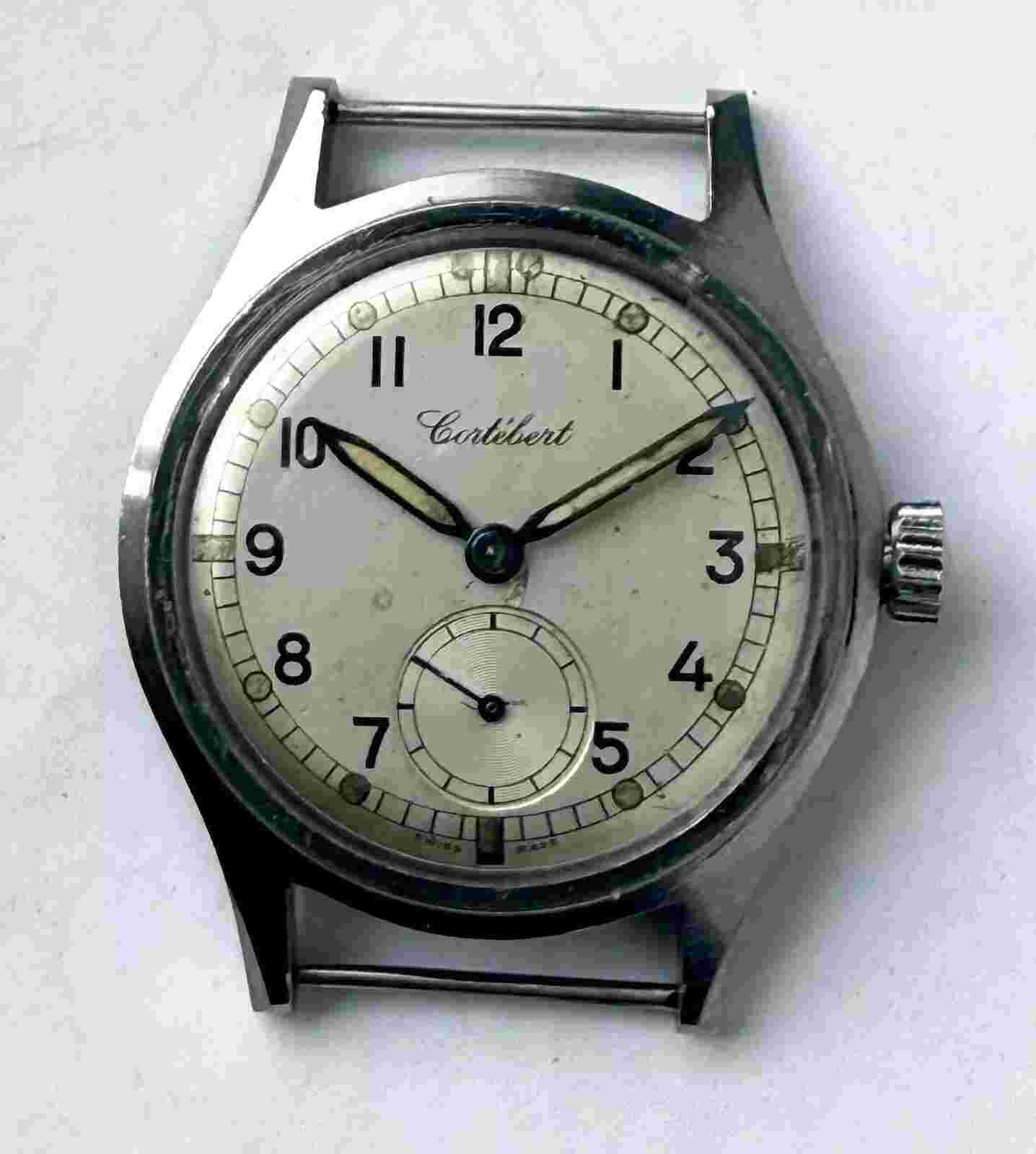 Vintage Cortebert A.T.P. WW2 Military Issued Watch