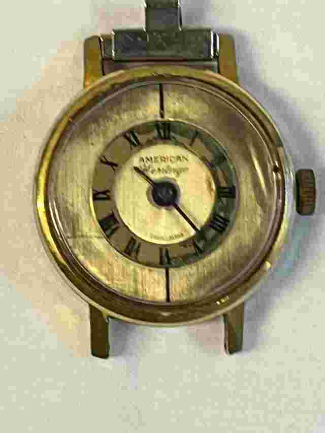 American Heritage Wristwatch with Lucite Case